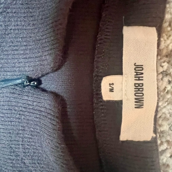 JOAH BROWN INVISIBLE ZIP LONG SLEEVE NAVY S/M - Picture 5 of 7